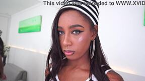 isn't jasminy villar's handcuffed dap insane? brazilian ebony bdsm prolapse monster cock