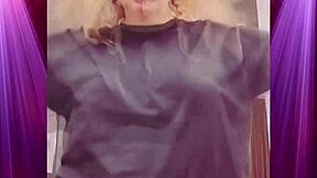 How's this booty shake in boyfriend's clothes gonna make you beg for domination?!