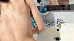 Brutal bathroom pounding of sexy Laura's big ass and natural tits doggystyle