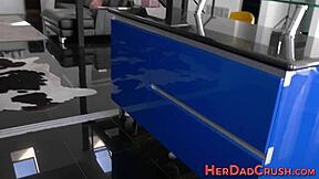 Stepdaughters stroke hard until taboo cumshot facials explode on their pretty faces