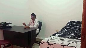 lesbian doctor flashes dildo to best friend in office