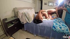 Sexy nyssa nevers fingers big clit maxine x fists her ass interracial lesbian squirting orgasm