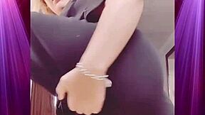 How's this booty shake in boyfriend's clothes gonna make you beg for domination?!