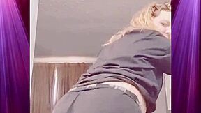 How's this booty shake in boyfriend's clothes gonna make you beg for domination?!