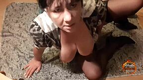 klaudiaambergirl milf housewife masturbates in lingerie heels and stockings