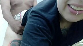 sneaking a taste of lesbian mother-in-law's mouth with hot cumshot