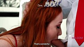 Freeuse milf preps teen's pussy outdoors for pageant but mommy joins the public fun