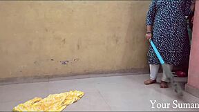 sexy indian milf gives deepthroat pov blowjob then creampie finish