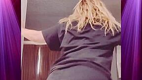 How's this booty shake in boyfriend's clothes gonna make you beg for domination?!