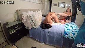 Sexy nyssa nevers fingers big clit maxine x fists her ass interracial lesbian squirting orgasm