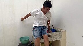 brother's gone so i sneak in backyard to pound his wife's tight juicy pussy hard