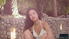 Petite asian kit rysha regrets her small tits boobjob