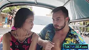 VERY TINY thai 18+ CUTIE picked up for HARDCORE HOTEL FUCK RIDE!