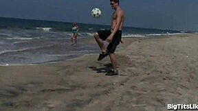 huge natural tits bouncing while she gets monster cock pounded 💦😍