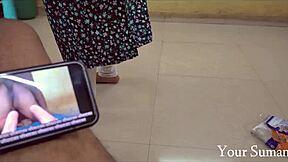 sexy indian milf gives deepthroat pov blowjob then creampie finish