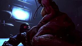 slipping into resident evil frenzy rips clothes in emotional striptease dance