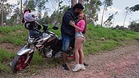 kali goddess bounces on brazilian biker's big cock in wild outdoor ride flx069