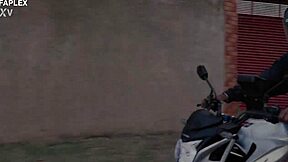 kali goddess bounces on brazilian biker's big cock in wild outdoor ride flx069