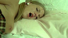 pigtailed cutie has her ass toyed roughly then fucked doggystyle