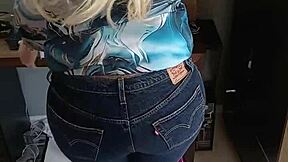 Beautiful tanned girl wearing sexy bikini showing off tan lines