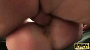 real brit sub slut chokes on deepthroat while dominated rough by maledom master