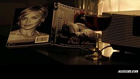 flora montgomery bares big tits in sexy basic instinct handjob