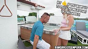 She catches stepdaddy jerking off in the backyard now what