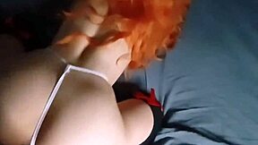 Skinny Young Latina Couple Pulls Panties Aside for Monster Cock Orgasms