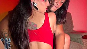 peruvian milf brunette rides monster cock doggy bent over cumshot blast!