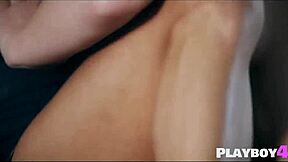 two milfs kiss deep then finger blonde brunette pussies in kitchen 👅💋