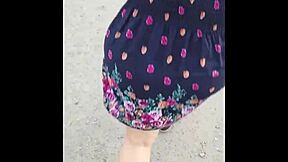 street chase curvy mature maid skirt up ass out