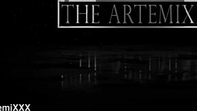 kitty ronna chokes on artemixxx monster cock before facial blast