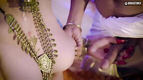 Big Boobs Milf Kamasutra Threesome with Two Servants' Monster Cocks Hardcore Pounding