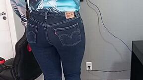 Beautiful tanned girl wearing sexy bikini showing off tan lines