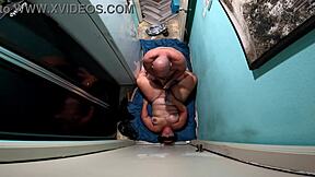 dragon cock sleeve lubed with spit stretches fat pussy