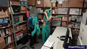 ARAB TEEN OVERWHELMED WITH EMOTION FUCKED BY OFFICER