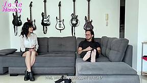 Colombian whore bent over for boss doggystyle cumshot in ripped clothes