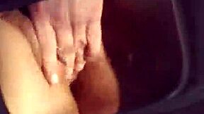 fiance blasts massive squirt in car fingering