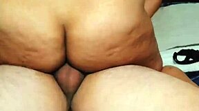 wife mounts cock for wild cowgirl orgasm creampie