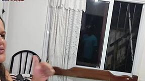 bbw wife waits for husband to leave then gives pussy to neighbor bbc