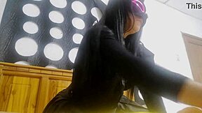 Sexy Young Latina Flashes Toys Dildo Exhibitionist Homemade Halloween Video