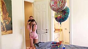 busty natural teen girlfriend gangbanged by friends on her birthday pov