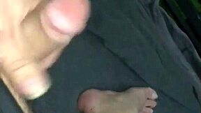 chubby guy strokes fat cock until thick ropes of cum explode everywhere