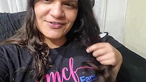 bbw latina shows big ass pussy in white panties