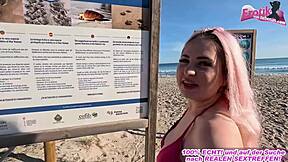 imagine picking up this german teen on mallorca beach for public anal casting fuck?