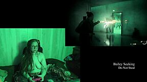 Naked BBW Glasses Brunette Lake House Game