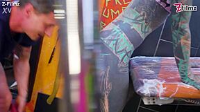 pornstar tattoo girl with pierced nipples gets her ass destroyed atm deepthroat facial from client