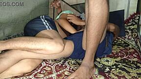 Does sneaky roommate bhabhi crave anal assplay fingering in bathroom dorm?