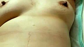 wanna spy this fat japanese milf masturbate her bald pussy?