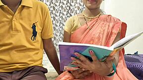 madam moans hard fucking teacher in desi homemade anal creampie session